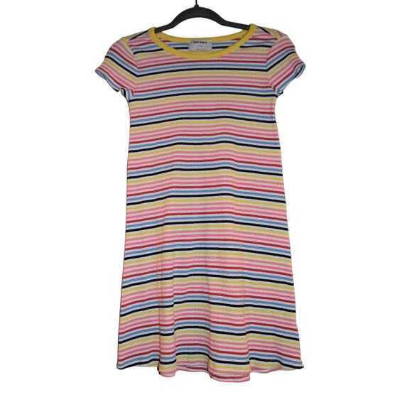 Old Navy Striped Ribbed Dress, Girl's Size Large 10/12, LN - Picture 1 of 4